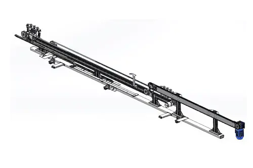 Five parts of the median drive mechanism